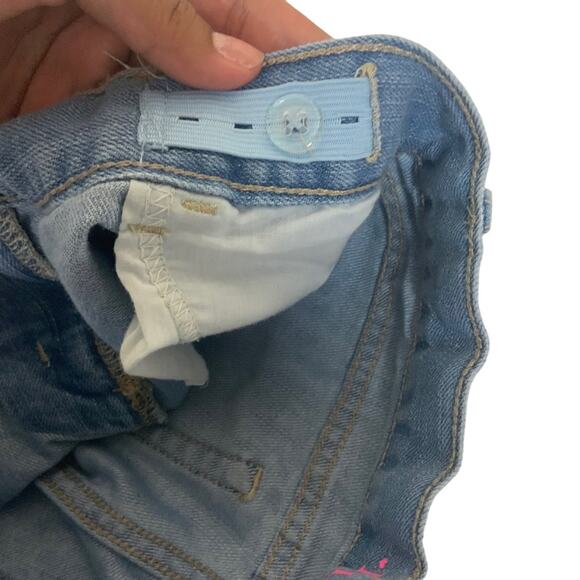 Children's Place Shortie Short Court Medium Wash Denim Blue Size 12 Girl - Picture 4 of 6